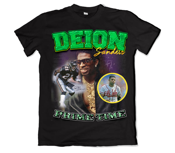 Deion Sanders Vintage 90s Graphic Style T-shirt Deion Sanders 